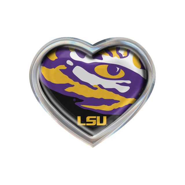 Emblema abovedado de metal cromado MEGA de los LSU Tigers