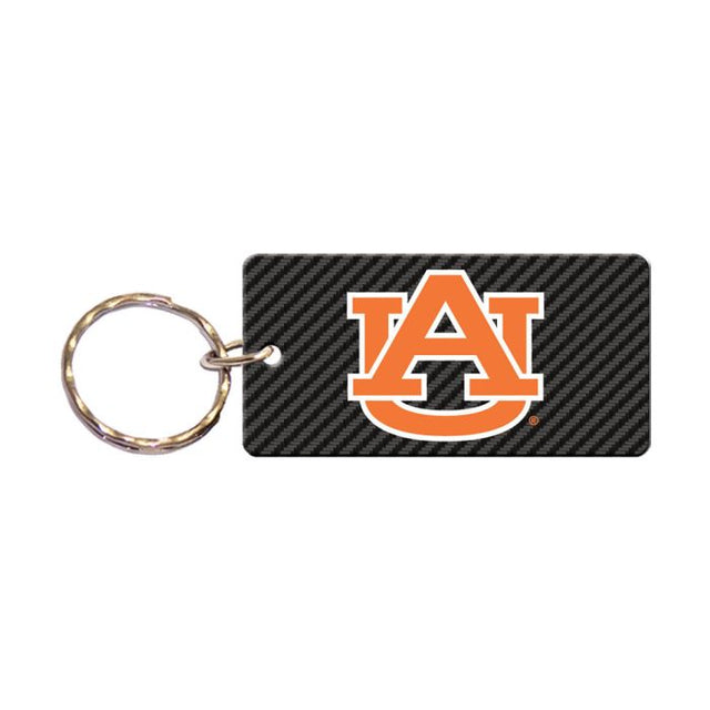 Auburn Tigers CARBON Keychain Rectangle