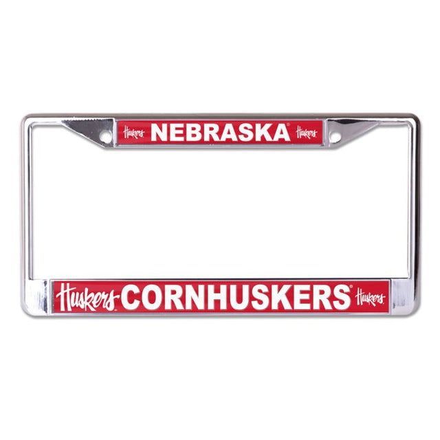 Nebraska Cornhuskers MEGA Lic Plt Frame S/L Printed