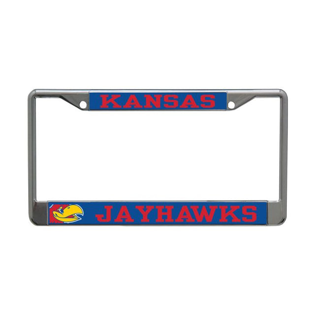 Kansas Jayhawks MEGA Lic Plt Frame S/L Printed