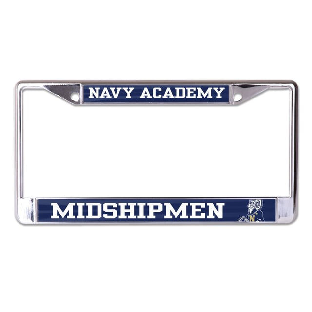 Navy Midshipmen MEGA Lic Plt Frame S/L Printed