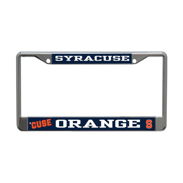 Syracuse Orange Lic Plt Frame S/L Printed