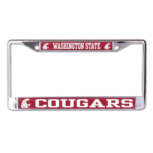 Washington State Cougars MEGA Lic Plt Frame S/L Printed