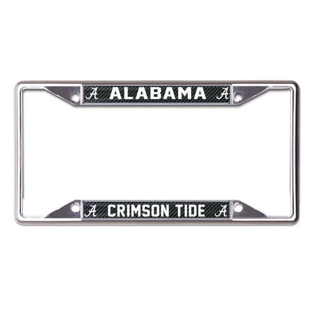 Alabama Crimson Tide CARBON Lic Plt Frame S/S Printed