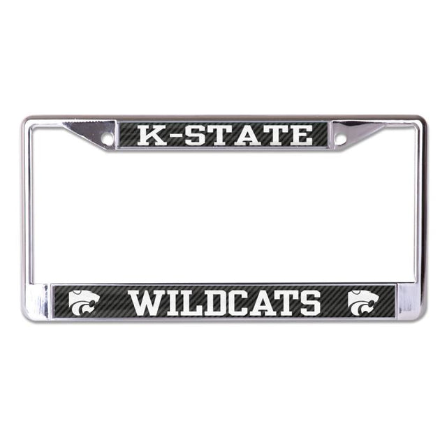 Kansas State Wildcats CARBON Lic Plt Frame S/L Printed