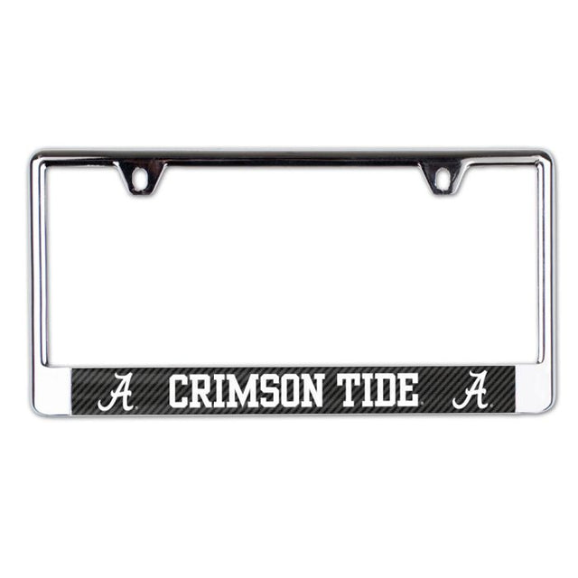 Alabama Crimson Tide CARBON Lic Plate Frame B/O Printed