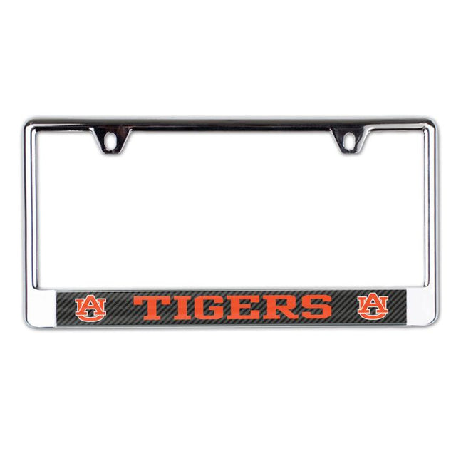 Auburn Tigers CARBON Lic Plate Frame B/O Printed