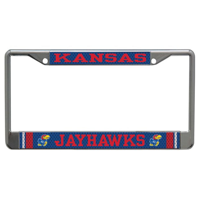 Kansas Jayhawks JERSEY Lic Plt Frame S/L Printed