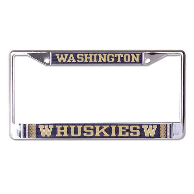 Washington Huskies JERSEY Lic Plt Frame S/L Printed