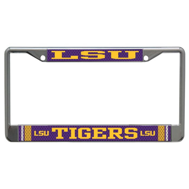 LSU Tigers JERSEY Lic Plt Frame S/L Printed