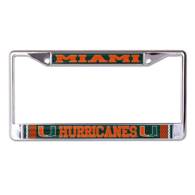 Miami Hurricanes MIAMI / HURRICANES Lic Plt Frame S/L Printed