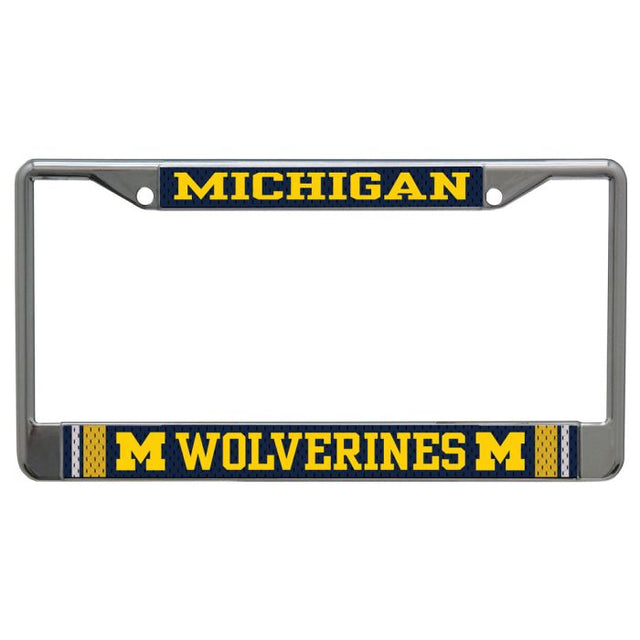 Michigan Wolverines JERSEY Lic Plt Frame S/L Printed