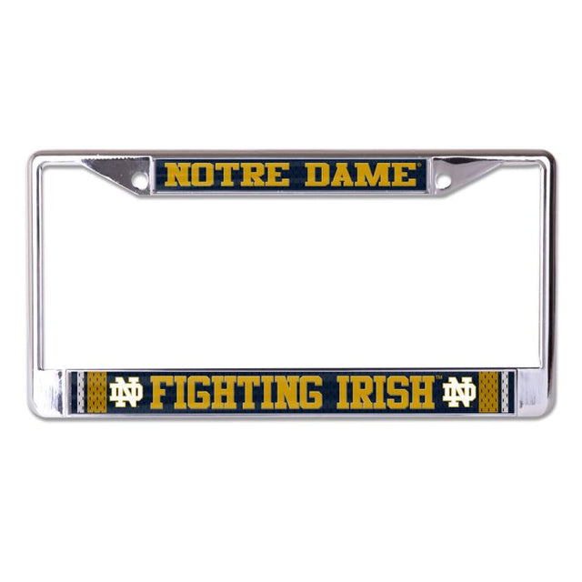 Notre Dame Fighting Irish JERSEY Lic Plt Frame S/L Printed