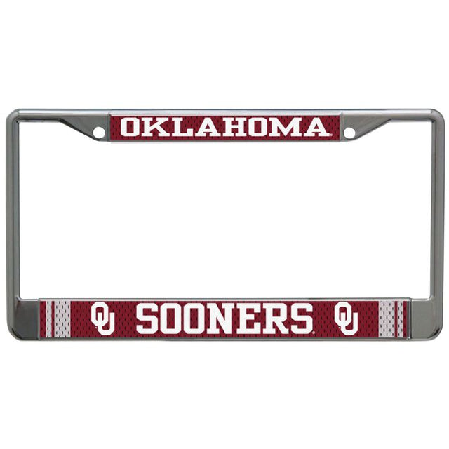 Oklahoma Sooners JERSEY Lic Plt Frame S/L Printed