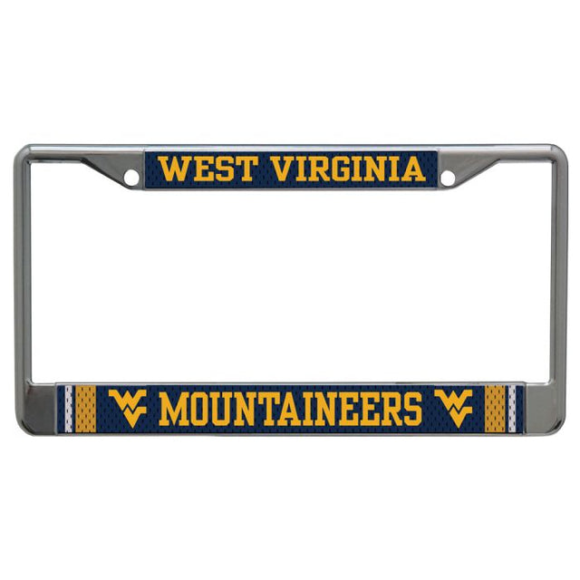 West Virginia Mountaineers JERSEY Lic Plt Frame S/L Printed