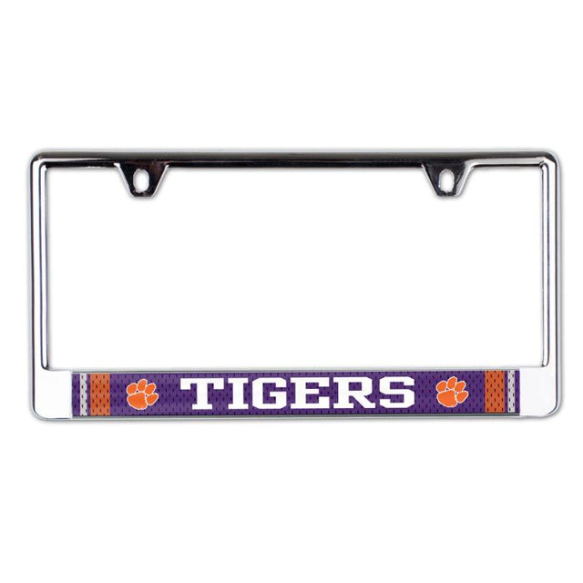 Marco para placa de matrícula de la camiseta de Clemson Tigers impreso en el frente