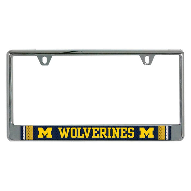 Michigan Wolverines JERSEY Lic Plate Frame B/O Printed