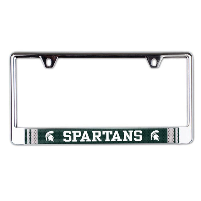 Michigan State Spartans Lic Plate Frame B/O Printed