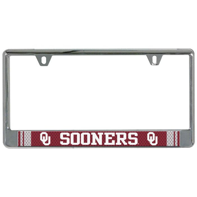 Oklahoma Sooners JERSEY Lic Plate Frame B/O Printed