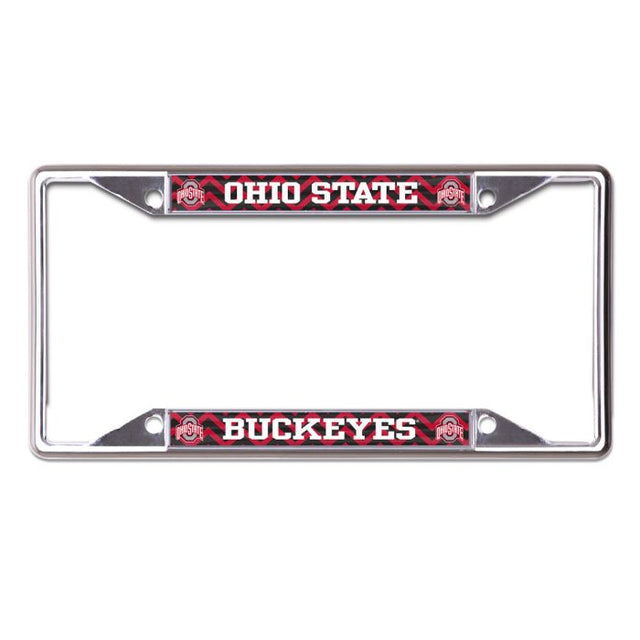 Ohio State Buckeyes CHEVRON Lic Plt Frame S/S Printed