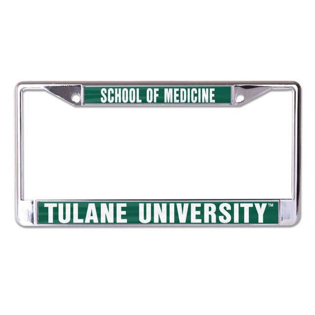 Tulane Green Wave Lic Plt Frame S/L Printed