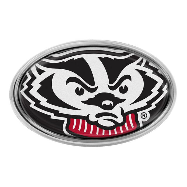 Wisconsin Badgers Chrome Metal Domed Emblem