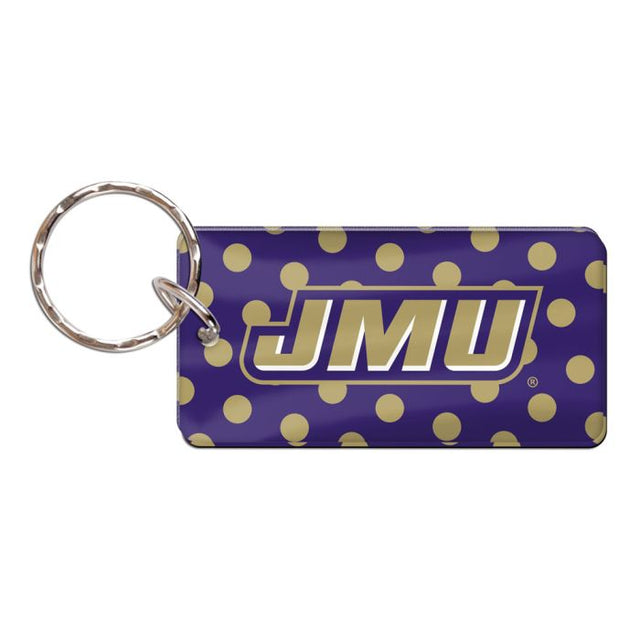 Llavero rectangular de James Madison Dukes