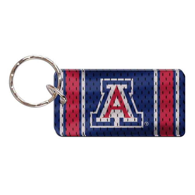 Llavero rectangular con la camiseta de los Arizona Wildcats