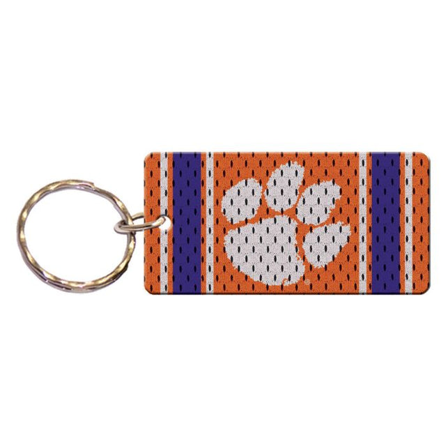 Llavero rectangular con la camiseta de los Clemson Tigers