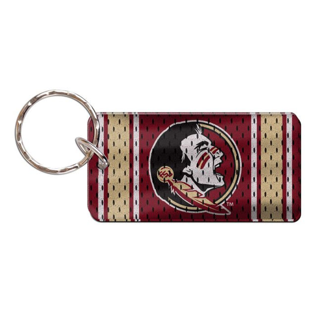 Llavero rectangular con la camiseta de los Florida State Seminoles