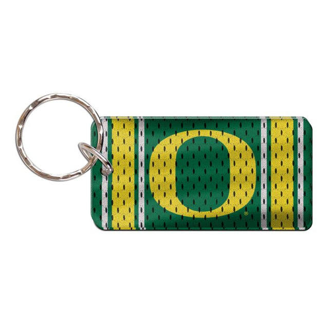 Llavero rectangular con la camiseta de los Oregon Ducks