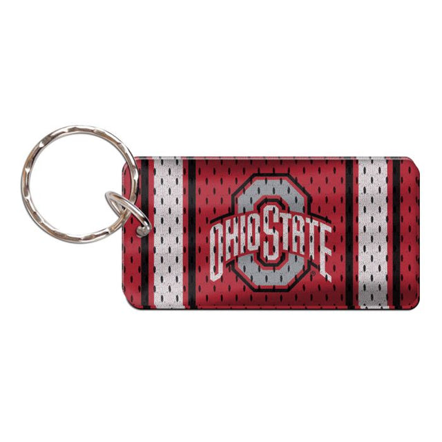 Llavero rectangular con la camiseta de los Ohio State Buckeyes