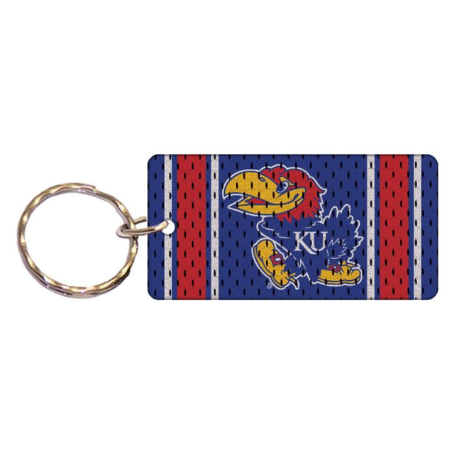 Kansas Jayhawks JERSEY Keychain Rectangle