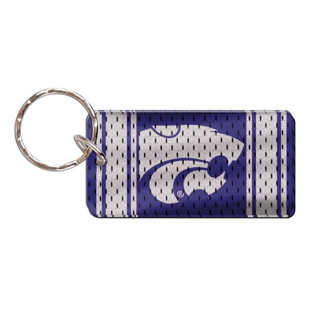 Llavero rectangular con la camiseta de los Kansas State Wildcats