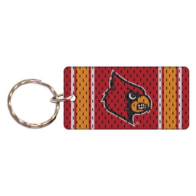 Llavero rectangular con la camiseta de los Louisville Cardinals