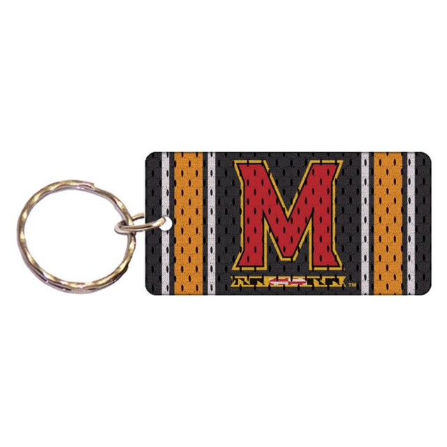 Llavero rectangular con la camiseta Maryland Terrapins