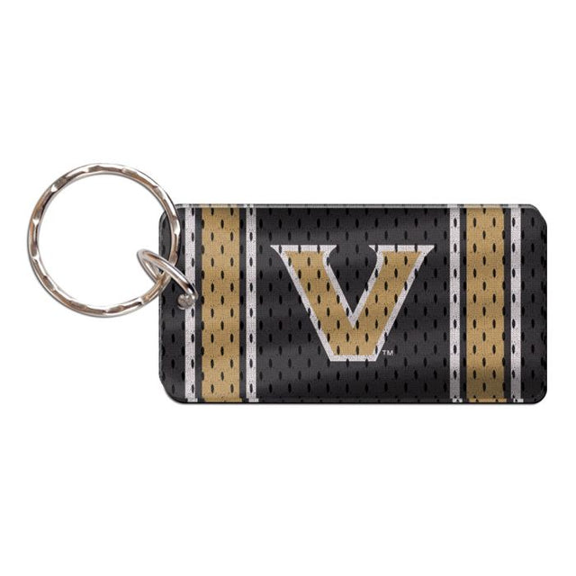 Llavero rectangular de los Vanderbilt Commodores