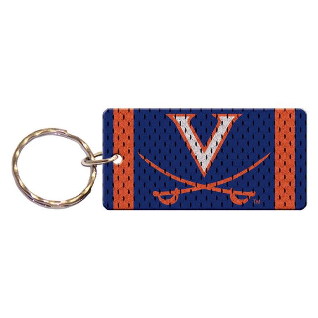 Virginia Cavaliers JERSEY Keychain Rectangle