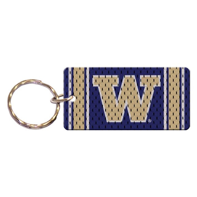 Llavero rectangular con la camiseta de los Washington Huskies