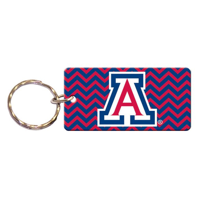 Llavero rectangular CHEVRON de Arizona Wildcats