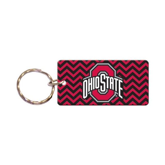 Llavero rectangular con la camiseta de los Ohio State Buckeyes