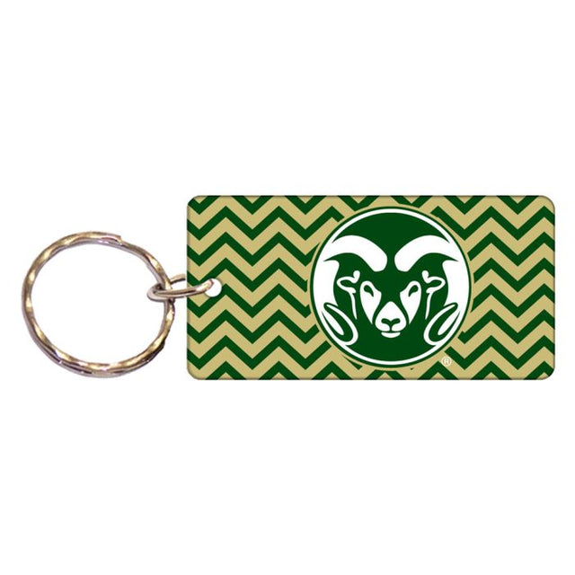 Llavero rectangular con la camiseta de Colorado State Rams