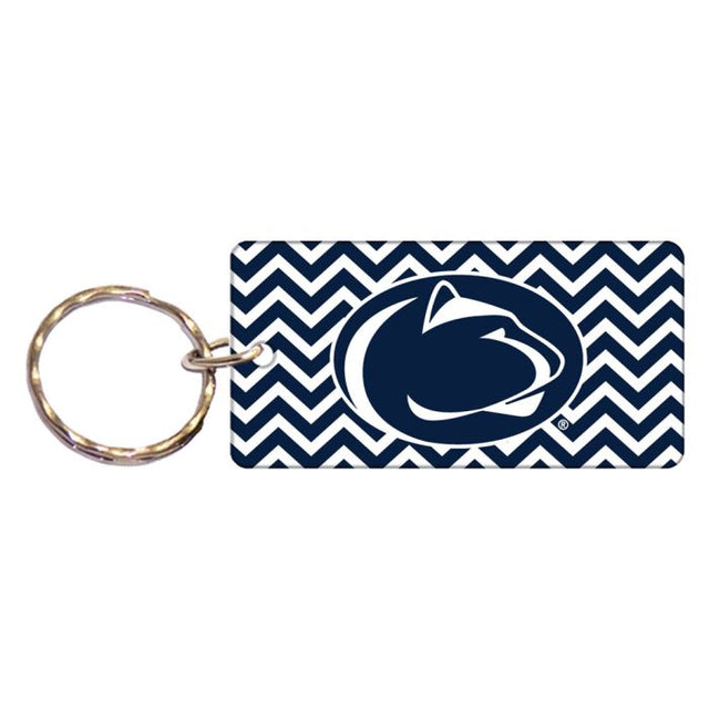 Llavero rectangular CHEVRON de los Penn State Nittany Lions