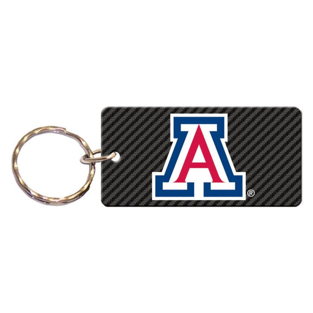 Llavero rectangular CARBON de Arizona Wildcats