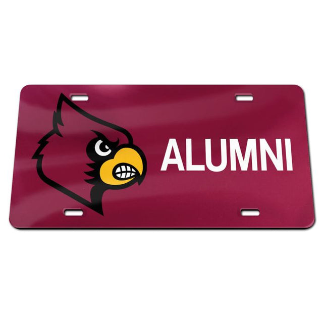 Louisville Cardinals Specialty Acrylic License Plate