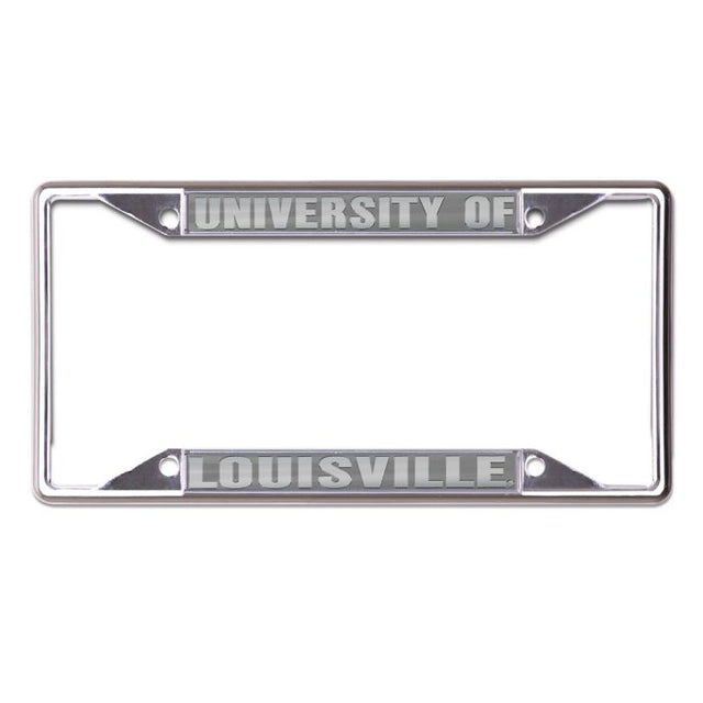 Louisville Cardinals FROSTED Lic Plt Frame S/S Printed