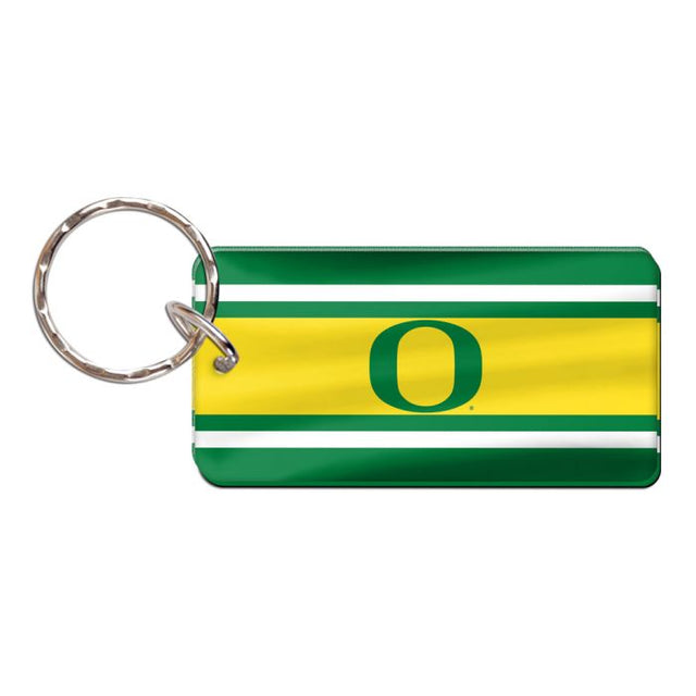 Llavero rectangular de los Oregon Ducks