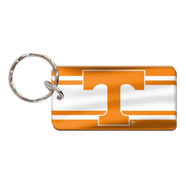 Llavero rectangular con rayas de Tennessee Volunteers