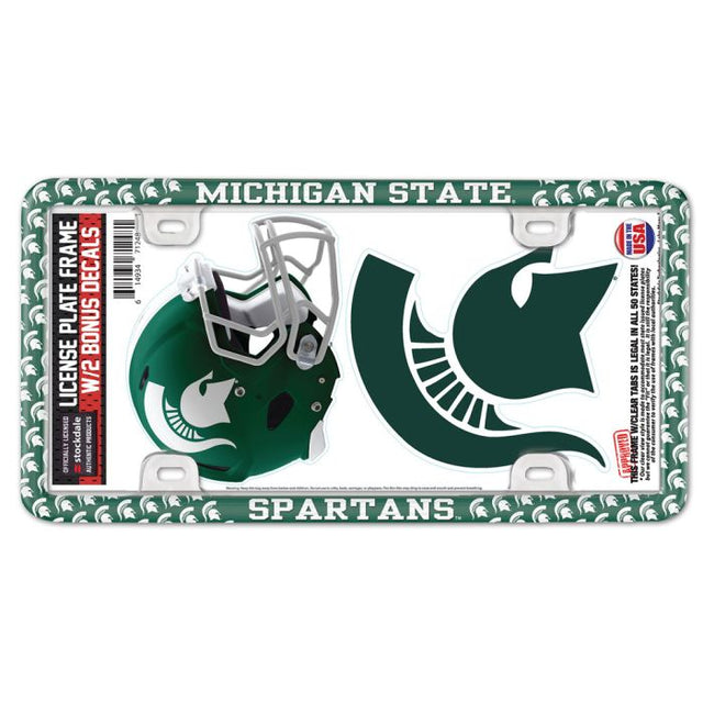 Michigan State Spartans License Plate Thin Frame - Plastic w/Decal