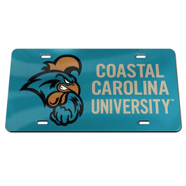 Matrículas clásicas de acrílico de los Coastal Carolina Chanticleers